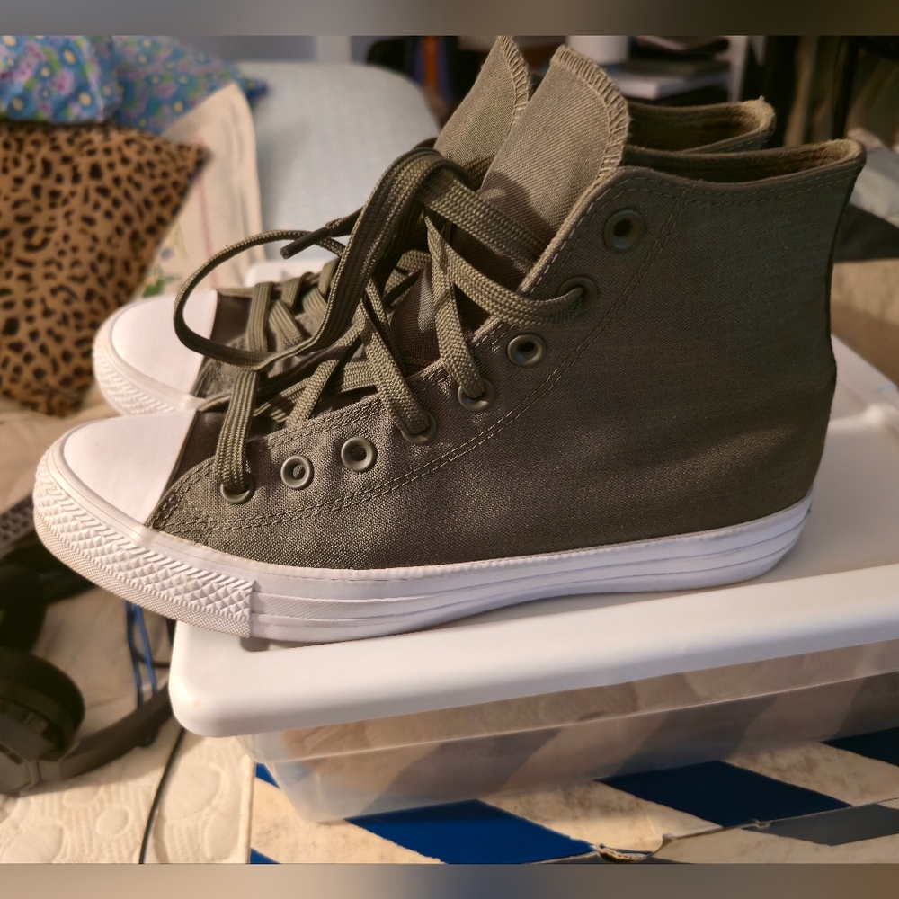 Converse Chuck Taylor Allstar CORDURA HI Olive HI Trainer - - Picture 4 of 9